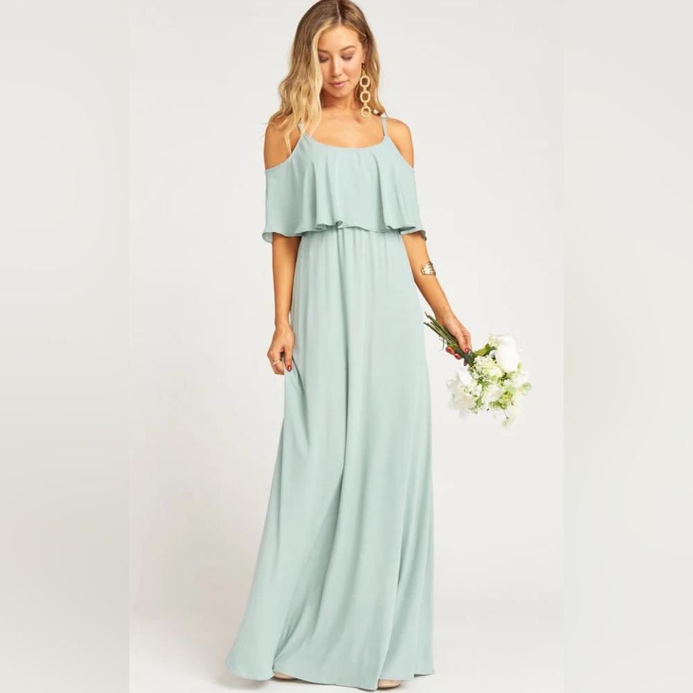 Show Me Your Mumu Caitlin Ruffle Maxi Dress XL